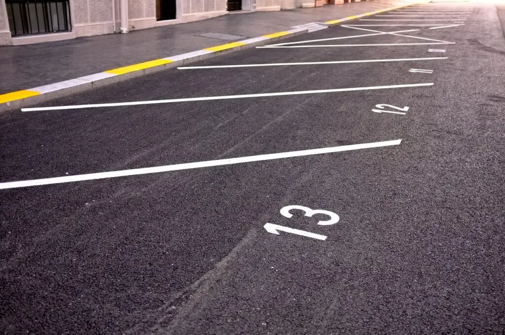 parking lot, parking line, markup, road, budapest, parking lot, parking lot, parking lot, parking lot, parking lot